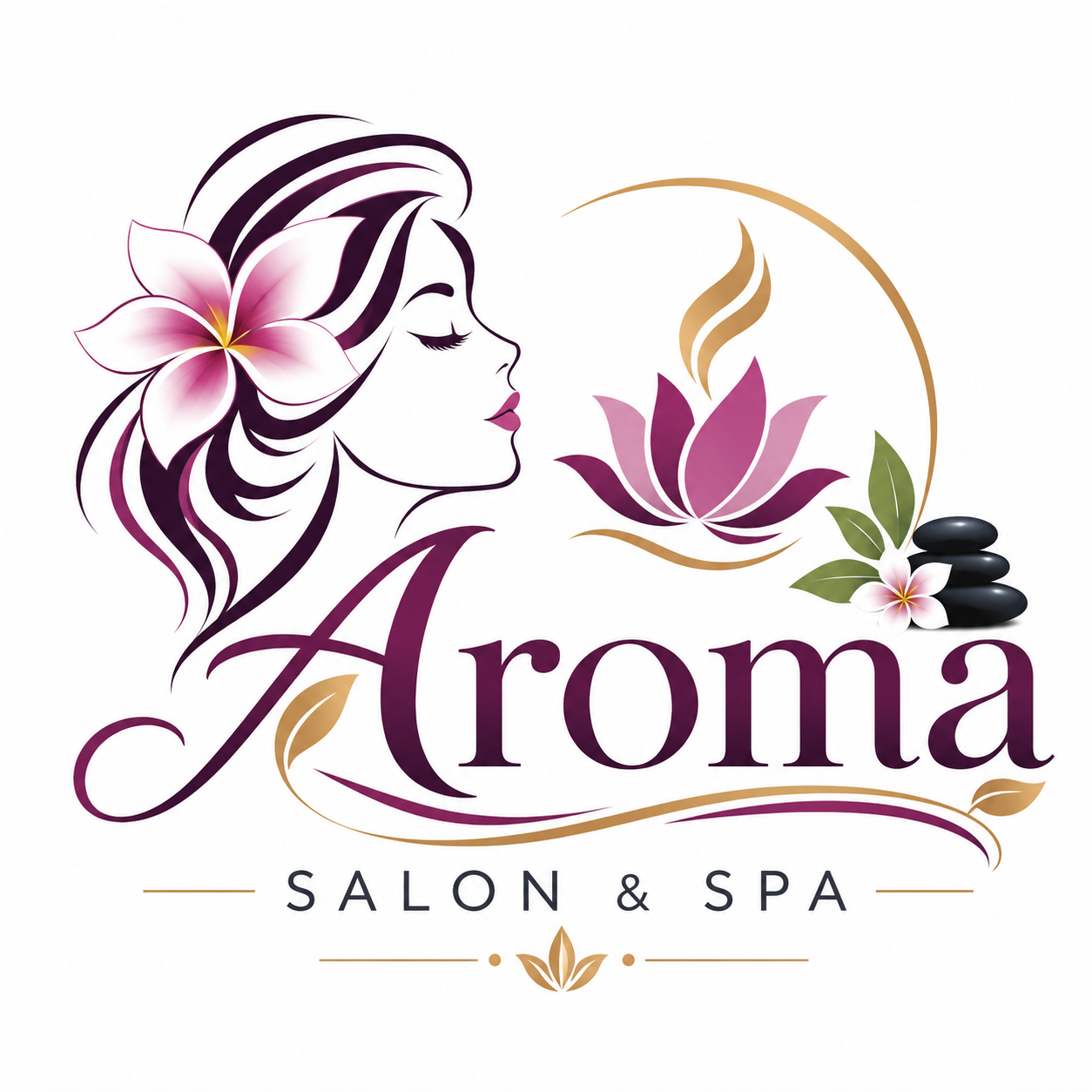 Aroma Salon & Spa Logo